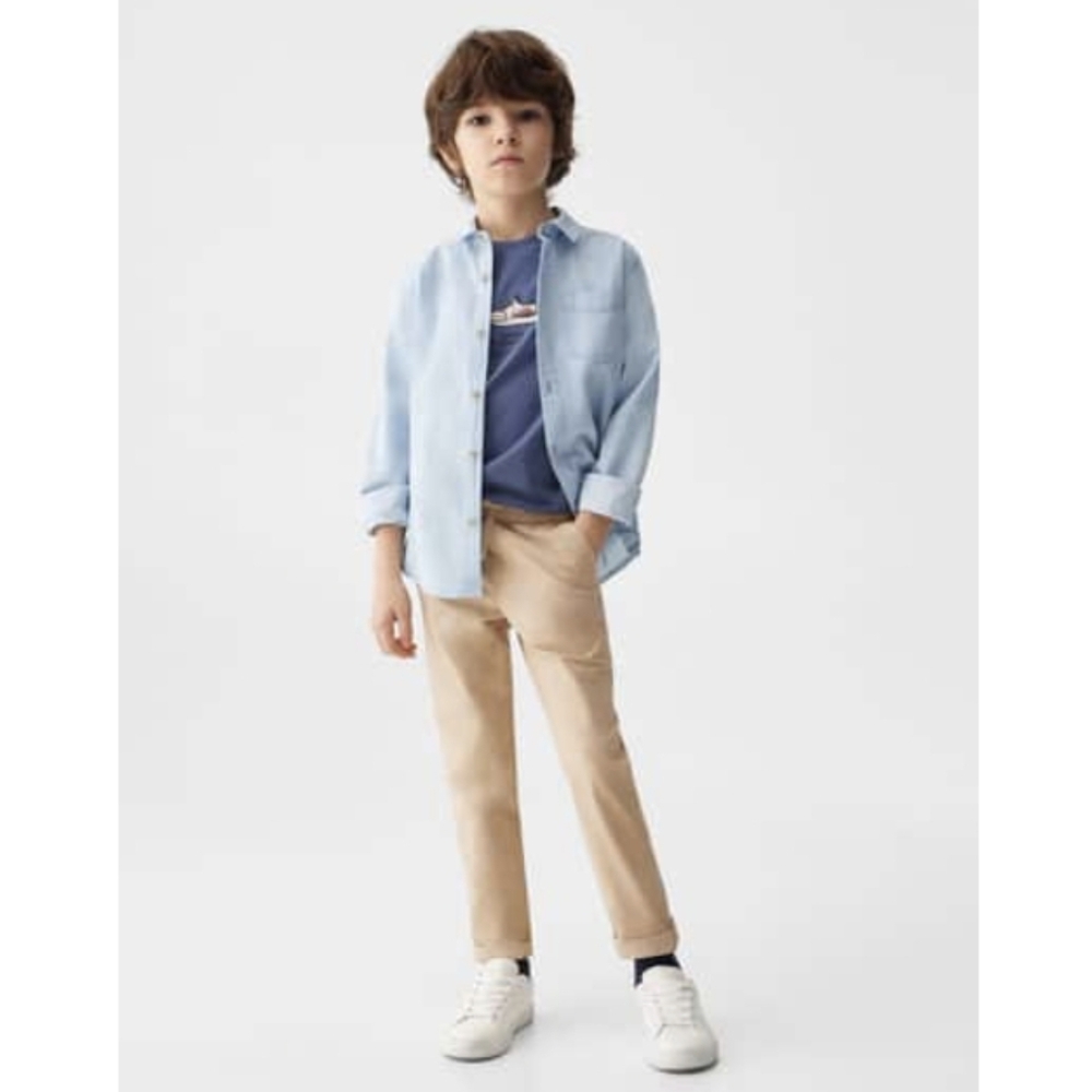 Mango Cotton jogger-style Trousers- 8